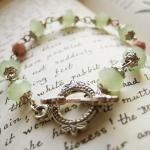 Bracelet of pastel green an..