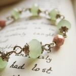 Bracelet of pastel green an..