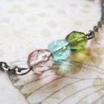Bracelet with Czech glass b..